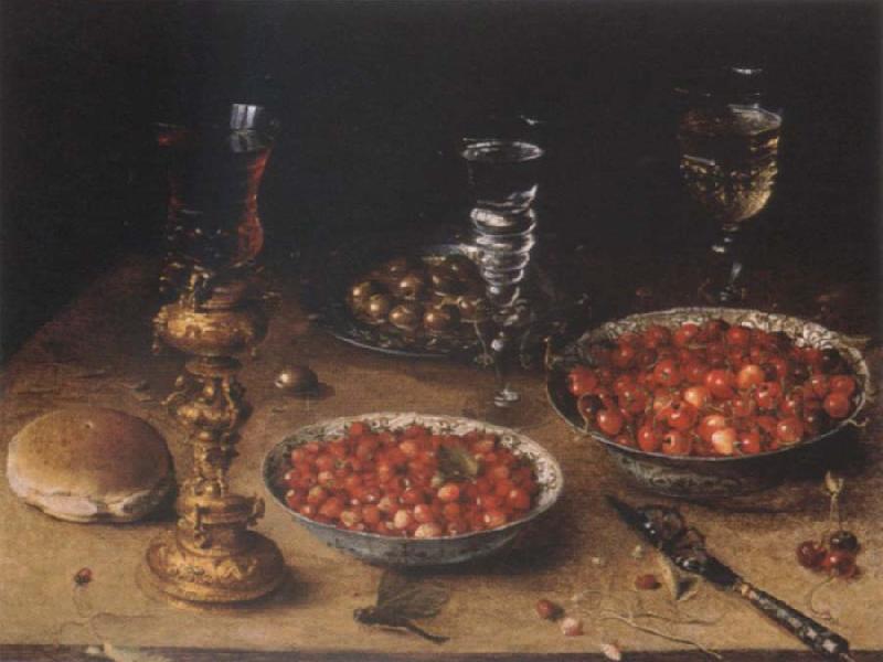 Osias Beert Museum national style life with cherries and strawberries in Chinese china shot els oil painting picture
